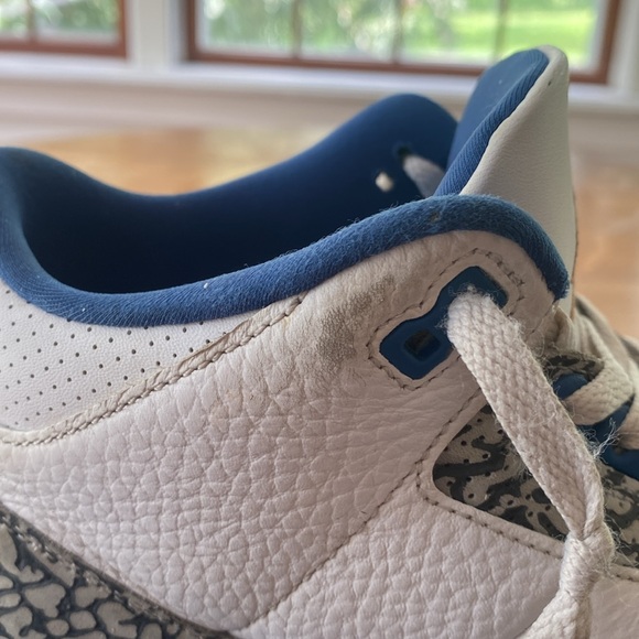 EUC Nike Air Jordan 3 Retro Mens size 8 white/blue/copper - Picture 12 of 12